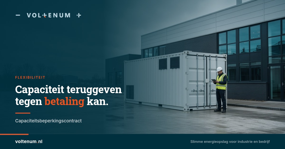 Capaciteit teruggeven tegen betaling kan
